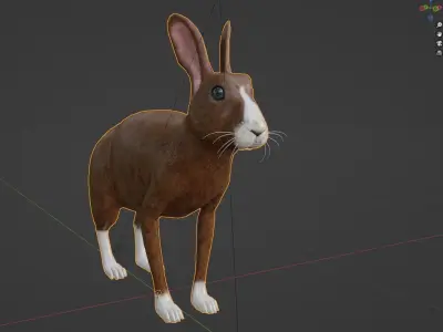 rabbit Low-poly 3D model
