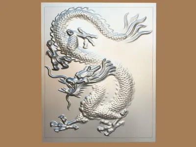DRAGON RELIEF - NO 5 3D model