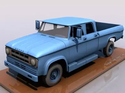 Dodge Power Wagon D700 Pickup 3D print model