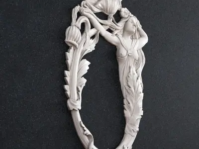 Girl Flower 2 3D print model