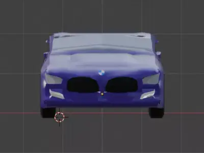 bmw m4 purple mat finished  3D model