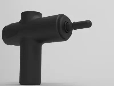 Massage Gun 3D Model - Professional Percussion Massager Free 3D model
