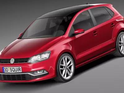 Volkswagen Polo 5-door 2015 3D model