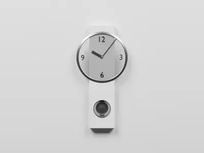 Modern Pendulum Clock 3D model