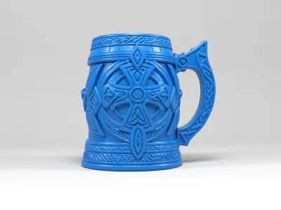 Celtic Viking Mug 3D print model