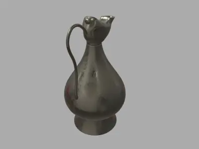 Oil Lamp 01 Low-poly 3D model