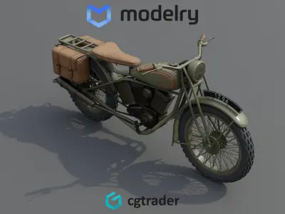 Dual Sport Motorcycle 3D model