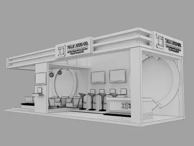 Booth Exhibition Stand a563a 3D model