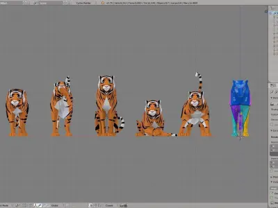 Tiger Low-poly 3D model