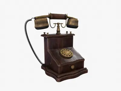 Antique Phone 3D model