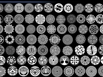 800 ANCIENT ORNAMENTAL ALPHA MEGA PACK 3D model