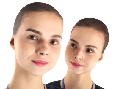 Surgical nurse 41 Low-poly 3D model