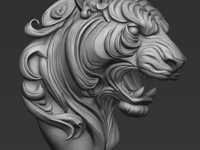 tiger  pendent or for decor for 3dprint  3D print model