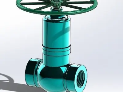 Stop valve  2 3D print model