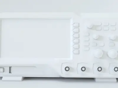 Oscilloscope - PBR Game Ready box Low-poly 3D model