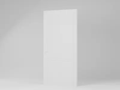 Wooden Door 100x8x200 Low-poly 3D model