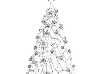 Modern Christmas tree 3D model