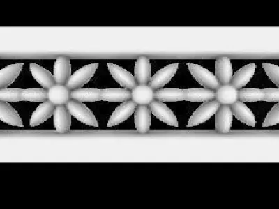 Patterned Ring 3D model Texture 3D print model 2