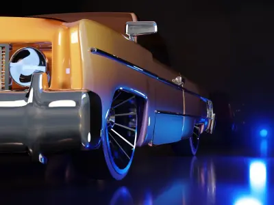 Custom Lowrider Model Low-poly 3D model