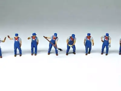 N Scale Steam Era Engineer Figures 3D print model