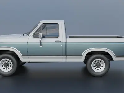 Pickup Truck F-150 1980  3D print model