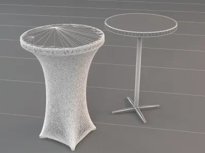 Party Table 3D model