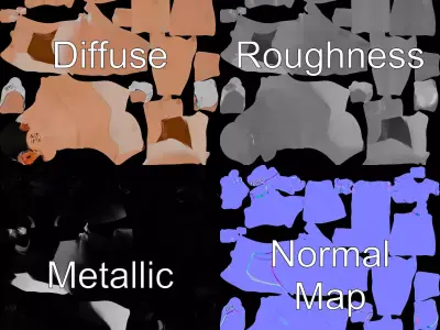 Dynamic Gymnast Model Pack Low-poly 3D model