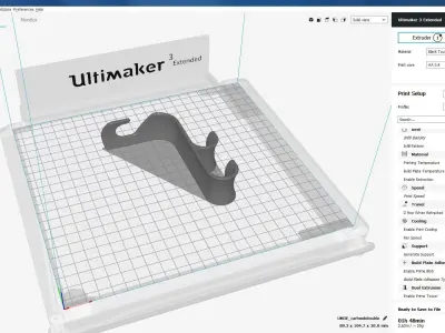 Neckhook car seat office chair hooks 3D print model