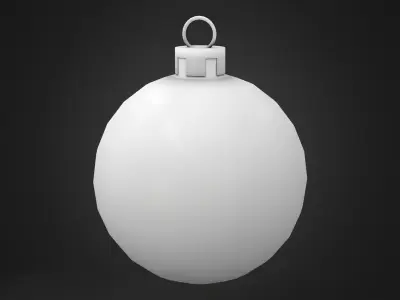 Xmas Tree Decoration Ball Low-poly 3D model