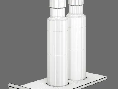 Decor Salt holder and salt Set 92 3D model