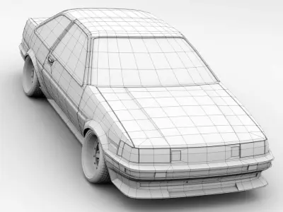 Toyota Levin AE86 3D model