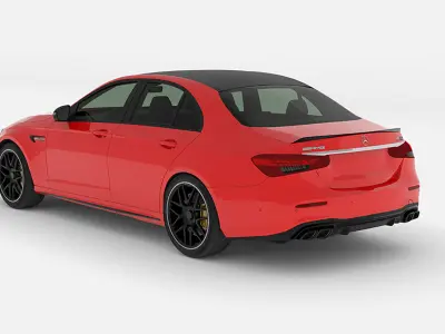 Mercedes-AMG E63 S 2022 Free low-poly 3D model