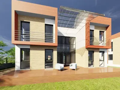 Blender cycles free archviz scene Free 3D model