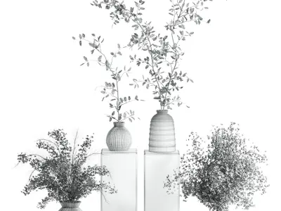 bouquet set 3D model purchase