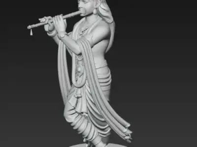 Lord Krishna 3D Model for Print 3D print model