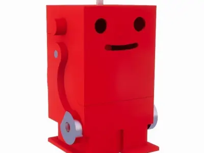 ROBOT DESK ORGANIZER 3D model