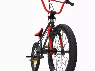 BMX Bike Low-poly 3D model