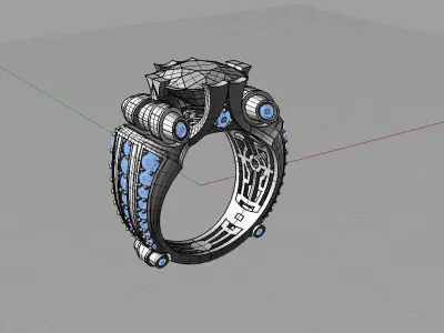 Male Ring  Luxury 3D print model