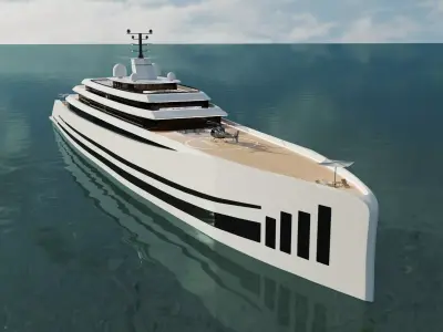 Mega Yacht -Vortex- 3D model