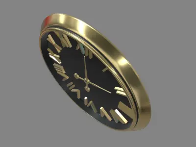 Modern Luxury Clock 01 Low-poly 3D model