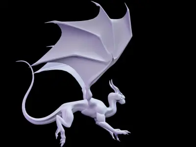 Low Poly Dragon Low-poly 3D model