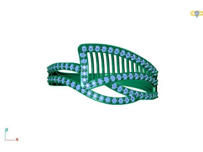 Women Ring 3DM Womens Ring 3d models 3D print model 3D print model 62