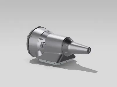 Billet Gearbox x2 options GM 4L80 for scale show car builds 3D print model