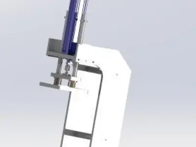 The pressure laminate  mechanism 3D model