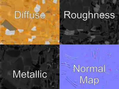 Luxurious Golden Candelabra 3D model pack Low-poly 3D model