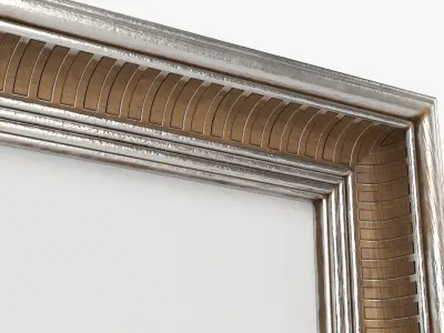 Frame square with picture 04 3D model