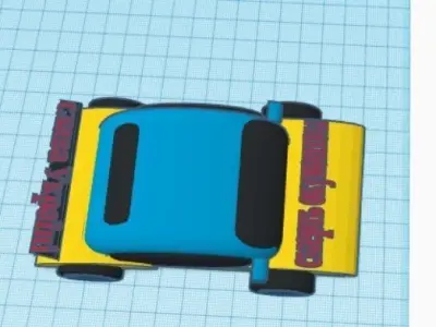 sports car 3D print model