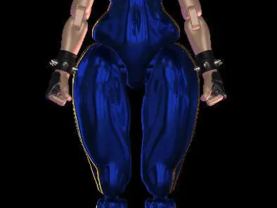 Chun li Sport outfit articulate 3D print model