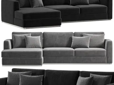Hamilton Chaise Sectional Sofa 3D model