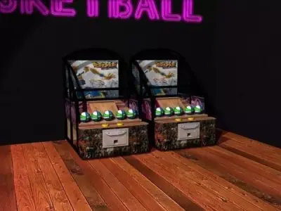 Arcade Basketball Game Low-poly 3D model